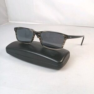 FRAME ONLY Robert Mitchel Eyeglasses RM 5002 SMK Blk/Grey Rectangular 55-17-140
